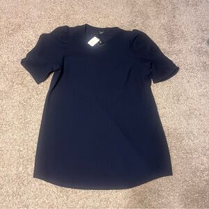 City Chic Navy Short Sleeve Shift Dress NWT